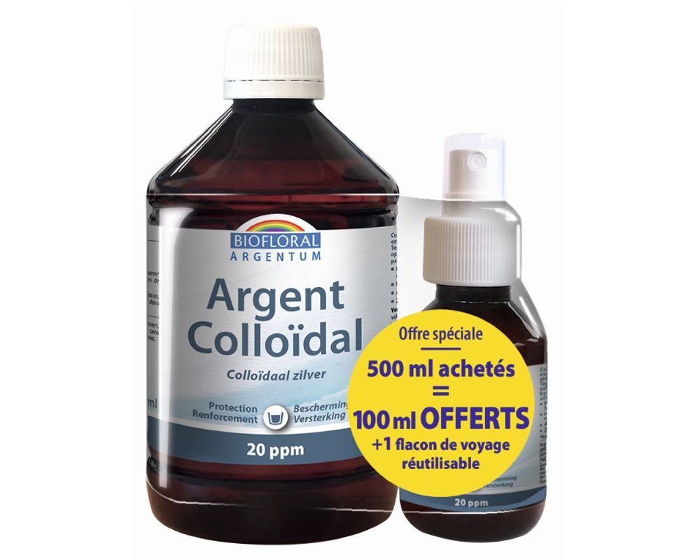 ARGENT COLLOIDAL VERRE BRUN 500ML – Image 2
