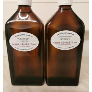 ARGENT COLLOIDAL VERRE BRUN 500ML